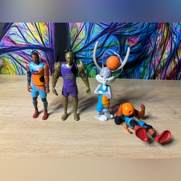Space Jam Custom  Christmas Ornament Set Off 4,  Lebron James, Bugs Bunny - Picture 2 of 12